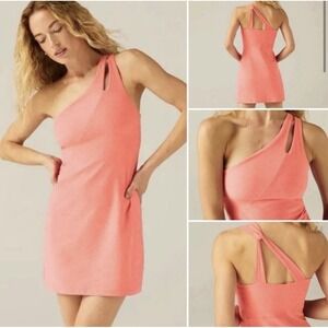 Beyond Yoga Athletic Dress Spacedye Soft Stretchy Sz M Pink Peach Coral Orange